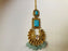 3 Pcs Set Light Blue Traditional Jhumka and Tikka.